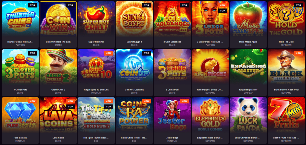 Jackpot-Spielautomaten Spinch Casino